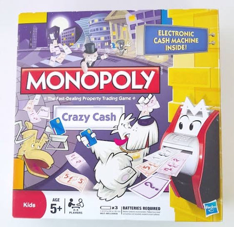 Monopoly Crazy Cash - includes batteries