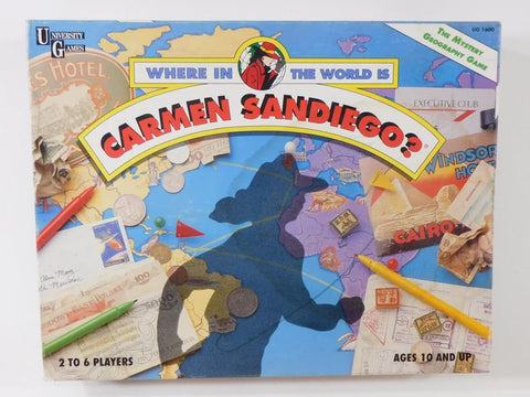 Where in the World is Carmen Sandiego Board Game - vintage 1990s