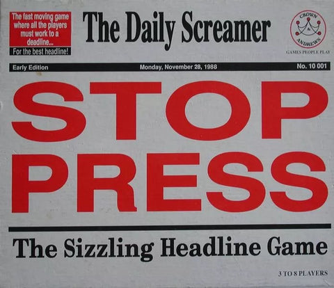 Stop Press - vintage 1988